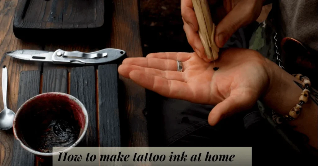 How to make tattoo ink at home