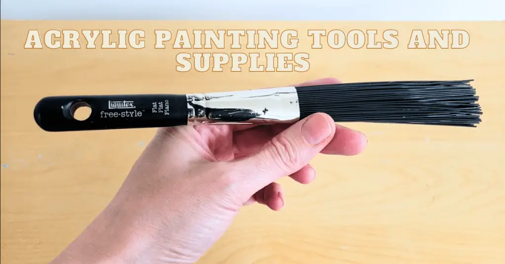 Division of Tools And Supplies For Acrylic Painting