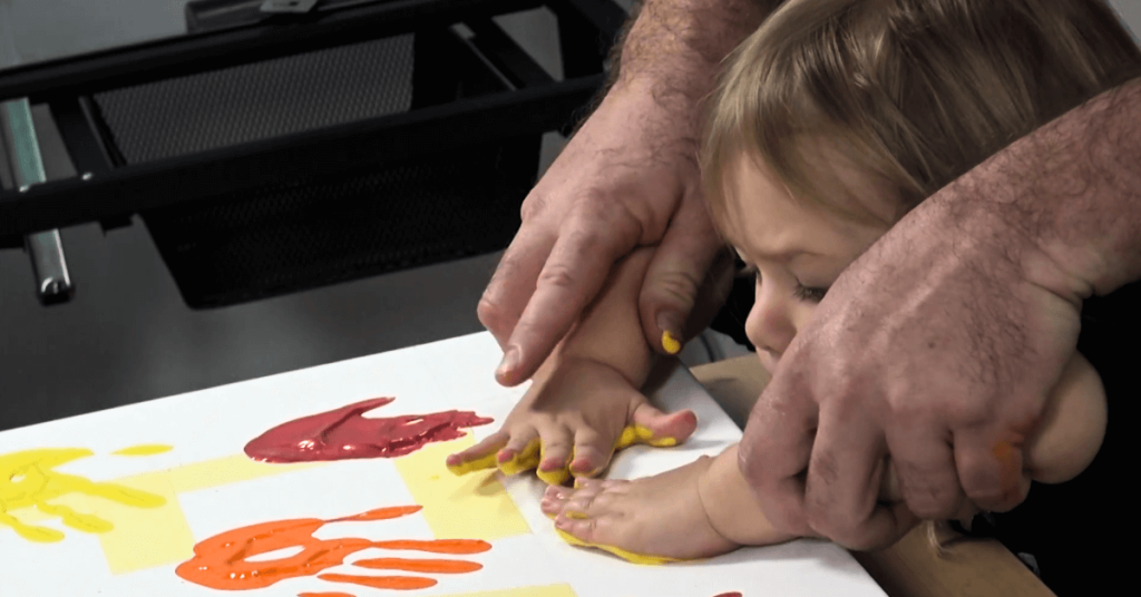 How To Take Babies Hand And Foot Prints Using Acrylic Paint-Clean Baby’s Hands Or Feet