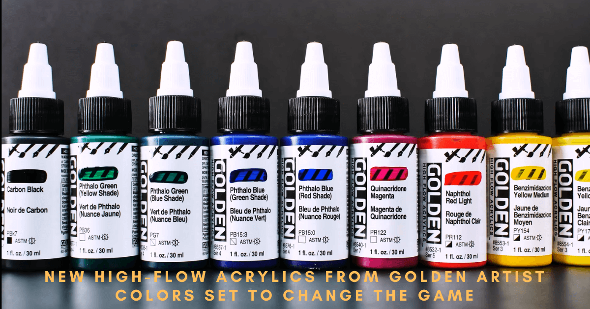 New High-Flow Acrylics from Golden Artist Colors Set To Change The Game