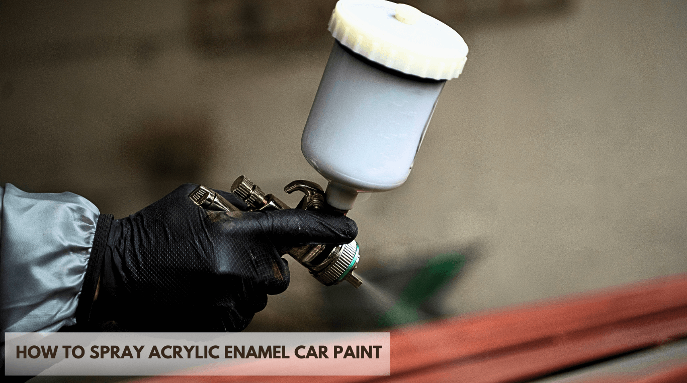 How To Spray Acrylic Enamel Car Paint-Automotive Painting 